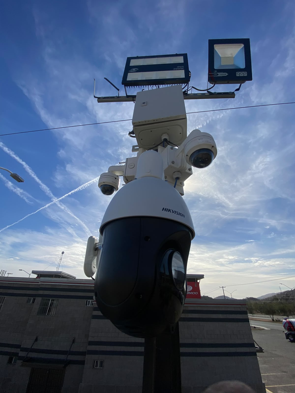 Cámara de seguridad instalada