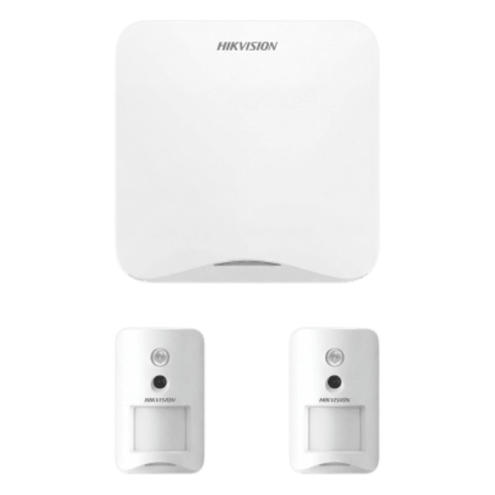 [AXHOME-KIT-GSM-PIR-CAM] (AX HOME) KIT de Alarma AX HOME / Incluye: 1 Panel con Wi-Fi y GSM 3G / 4G / 2 Cámaras PIR Inalámbricas / Compatible con Hik-Connect P2P y Hik-Partner PRO
