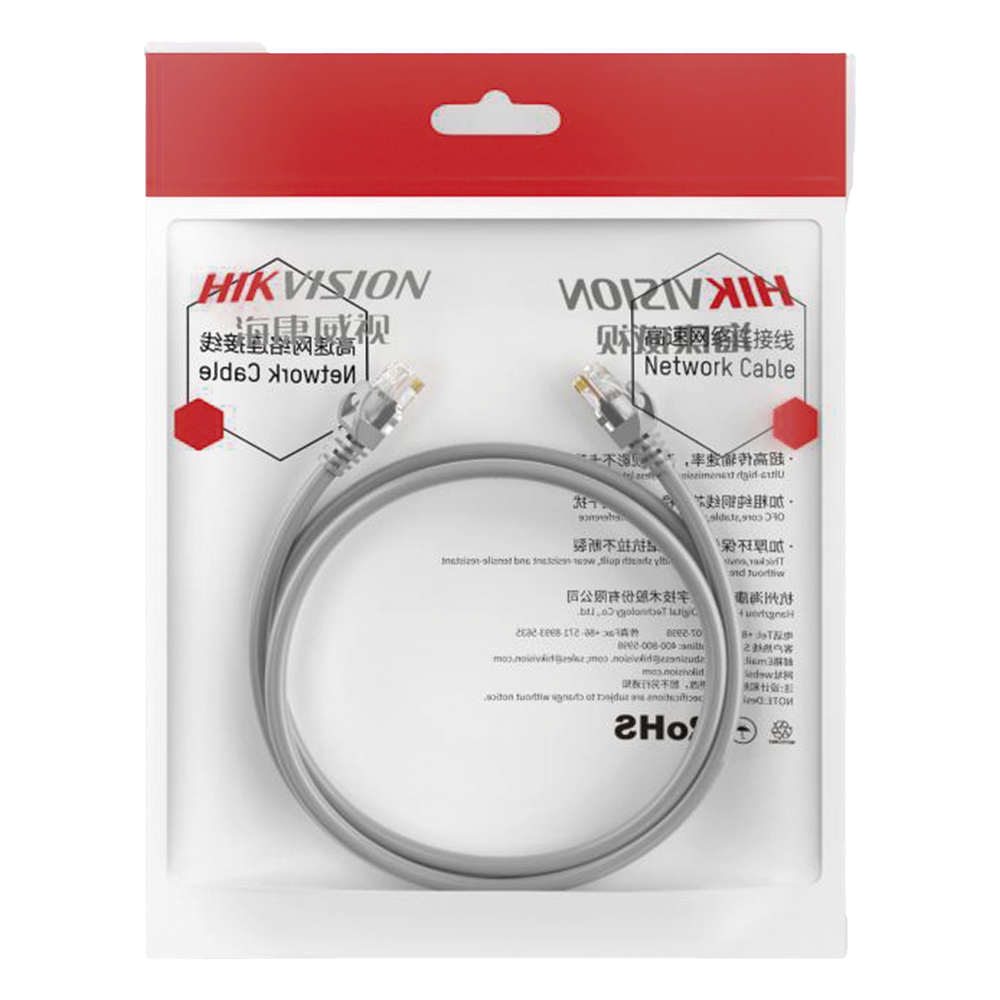 Patch cord Cat6 UTP, 10 m, gris, 24 AWG