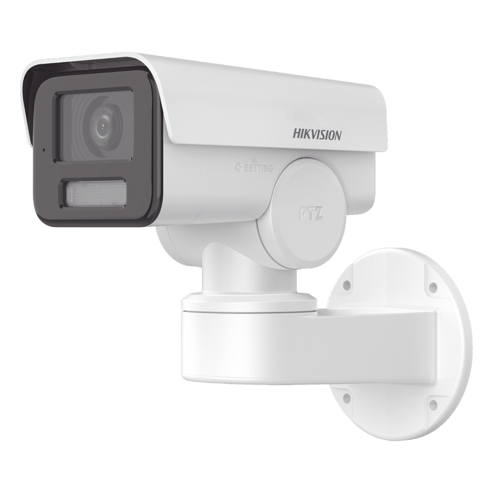 Cámara PTZ IP, 4 MP, lente 2.8 a 12 mm, con micrófono, IP66