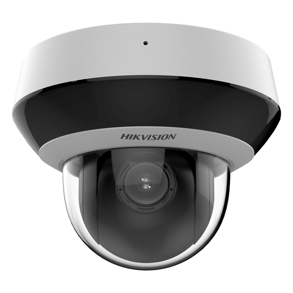 Mini Domo PTZ IP 4 Megapixel / 4X Zoom / Micrófono y Bocina Integrada / ACUSENSE / H.265+ / 20 mts IR EXIR / WDR / PoE / IK10 / IP66 / DarkFighter / / Micro SD