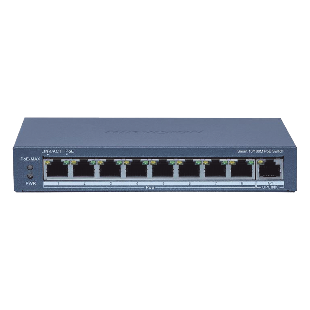 Switch administrable 8 puertos, PoE+, Gigabit, 110 W