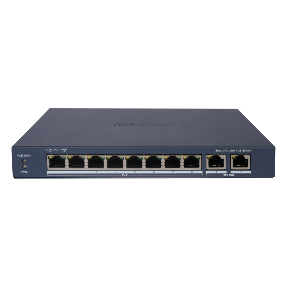 Switch administrable 8 puertos, PoE+, Gigabit, 110 W