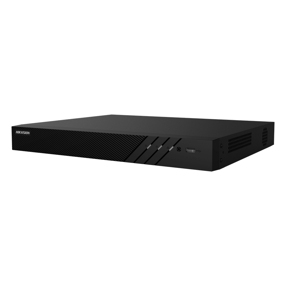 [DS-7616NI-Q2/16P(E)] NVR 8 Megapixel (4K) (Compatible con Cámaras ACUSENSE) / 16 canales IP / 16 Puertos PoE+ / 2 Bahías de Disco Duro / Salida de Vídeo en 4K / 300 Metros PoE Modo Extendido