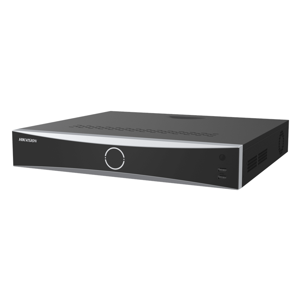 [DS-7716NXI-K4/16P(E)] [Acusearch] NVR 12 Megapixel (4K) / 16 canales IP / 16 Puertos PoE+ / AcuSense (Evita Falsas Alarmas) / Reconocimiento Facial / 4 Bahías de Disco Duro / Switch PoE 300 mts / HDMI en 4K / Alarmas I / O