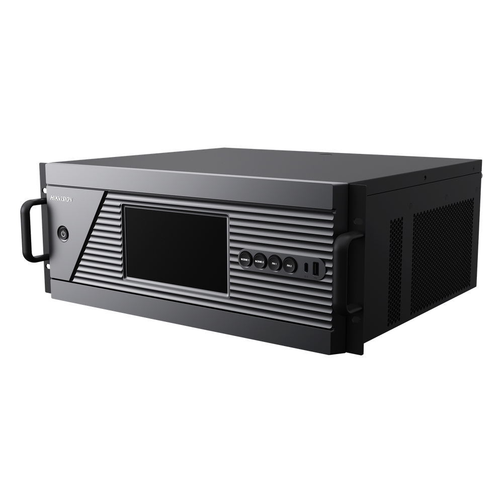 [DS-C66S-S12] Chassis Controlador de Video Wall / 12 Slots / 4U Rack / 4K Ultra HD / Hot-Swappable / Touch LCD 7" / Genlock Sync / 8 Videowalls / 128 Escenas