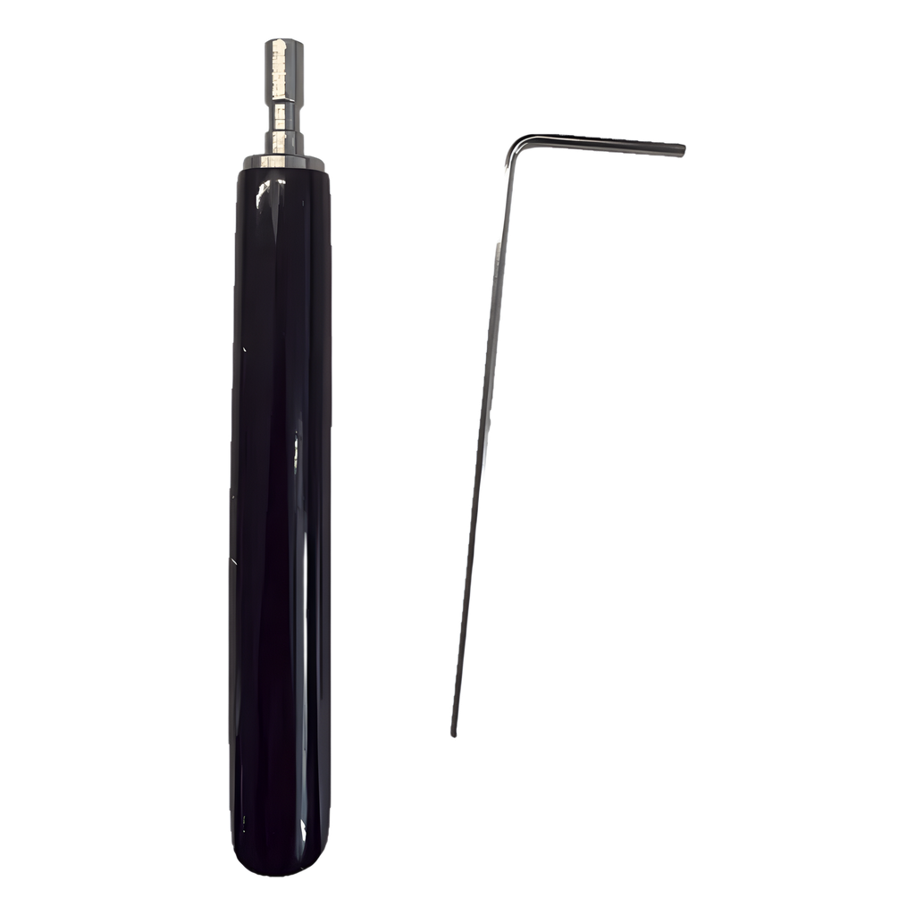 Juego de Llaves Allen de Mantenimiento para Gabinetes de Perfil de Aluminio Exterior / 10 Piezas / Llave Allen en Forma de L H2 / Manija Movible Recubierta de Goma / Acero Inoxidable 304