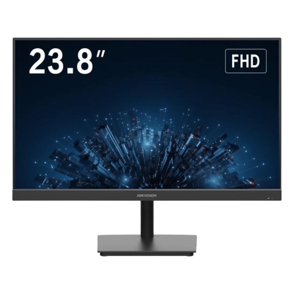 [DS-D5224F2-1V1S/B] Monitor LED FullHD (1080p) de 24" / Ideal para CCTV, Oficina y Hogar / Entrada HDMI-VGA-BNC / montaje VESA ( 75 X 75) / Uso 24 / 7 / Backlight E-LED / Ultra Delgado