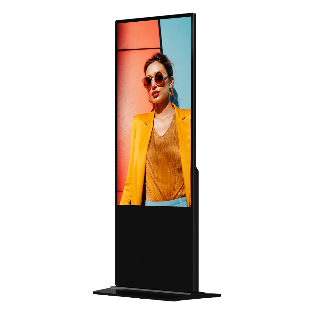 [DS-D6055UT-D/S] Pantalla Táctil de 55" 4K para Publicidad Digital / Base para Piso (Tótem) / Gestión de Contenido y Control Centralizado