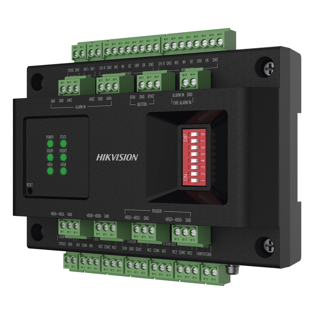 Expansor de 2 puertas para Paneles de Control de Acceso DS-K27 2 Salidas
