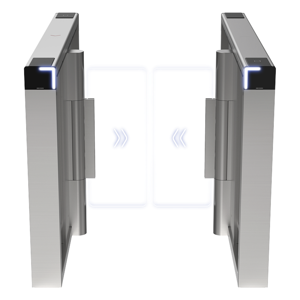 [DS-K3B530X-LR/MPG-DP90] Torniquete Swing PREMIUM / Iluminación LED / 12,000,000 Ciclos MCBF / Incluye Lectores de Tarjeta y Panel de Acceso / 14 Pares de IR / Carril de 90 cms / Compatible con Reconocimiento Facial / Incluye Izquierdo y Derecho