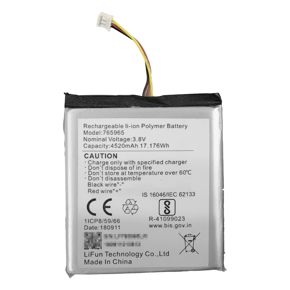 Batería de Respaldo para Panel de Alarma Hikvision / 4520 mAh / Compatible con Paneles AX PRO - AX HUB - Hibrido Versión 1 (DS-PHA64-W4P) y Repetidor AX PRO DS-PR1-WB