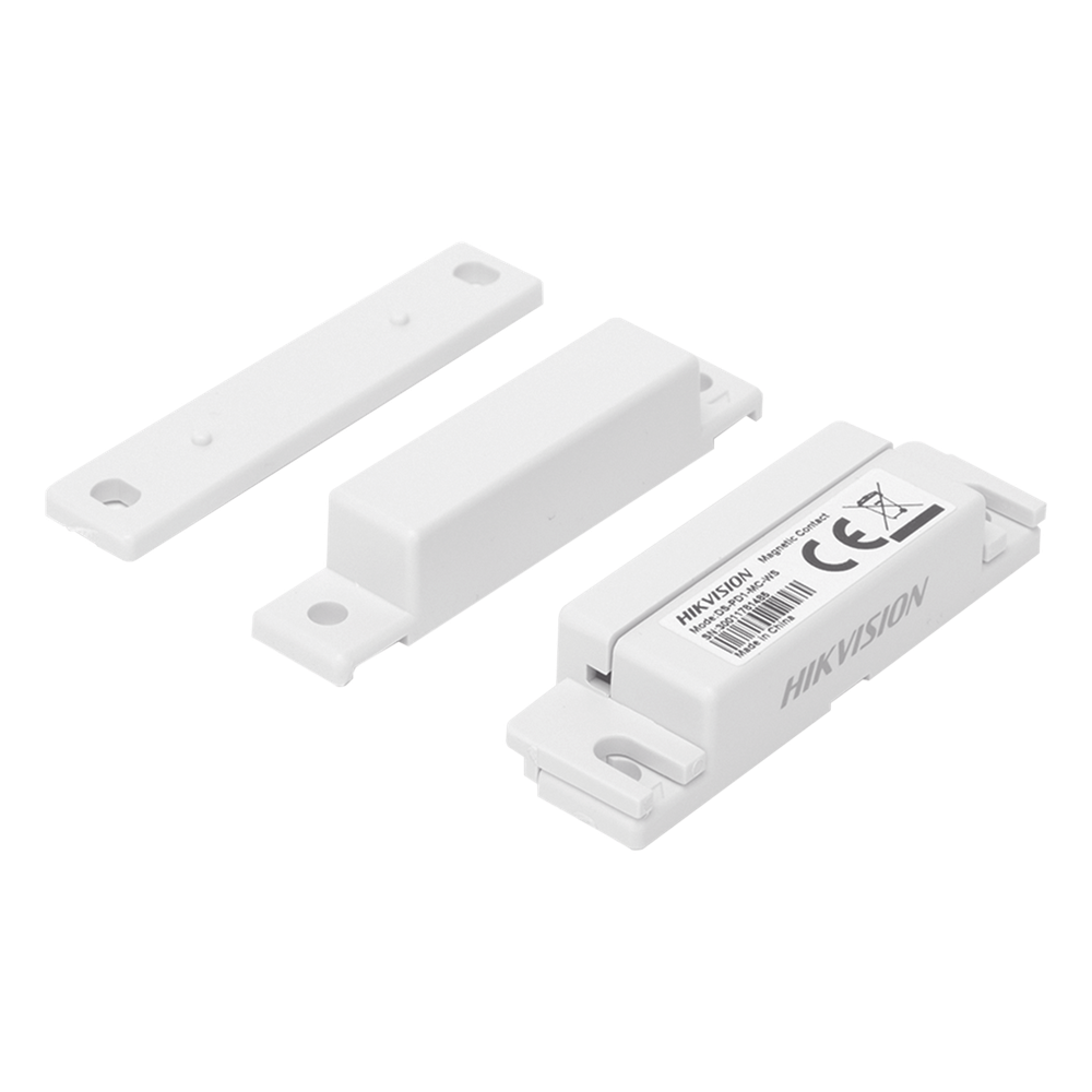 [DS-PD1-MC-WS] Contacto Magnético Cableado para Puertas y Ventanas / ABS / Interior / Gap 2 cm / Normalmente Cerrado / Hikvision