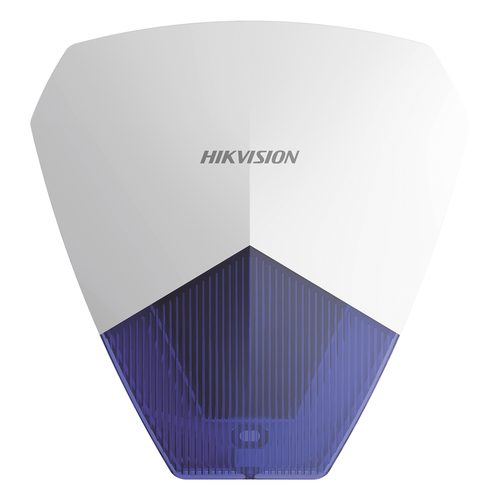 [DS-PS1-B] Sirena Estrobo Cableada Hikvision DS-PS1-B / 105 dB / LED Azul / IP54 / Compatible con Cualquier Panel de Alarma
