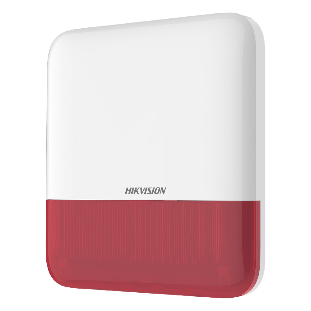 Sirena inalámbrica con Estrobo rojo para exterior IP65
