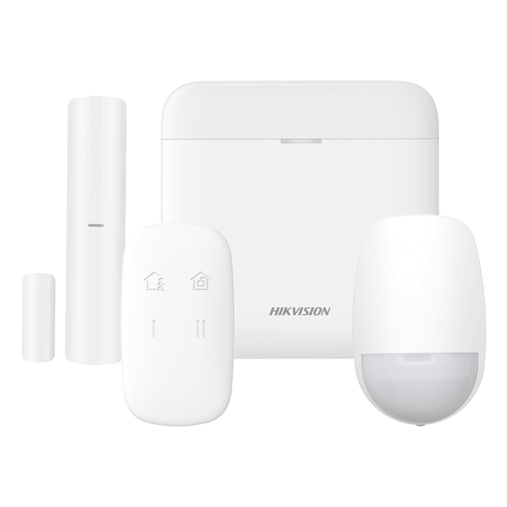 [DS-PWA48-K] (AX PRO) KIT de Alarma AX PRO / Incluye: 1 Hub con bateria de respaldo / 1 Sensor PIR / 1 Contacto Magnético / 1 Control Remoto / WiFi / Compatible con Hik-Connect P2P