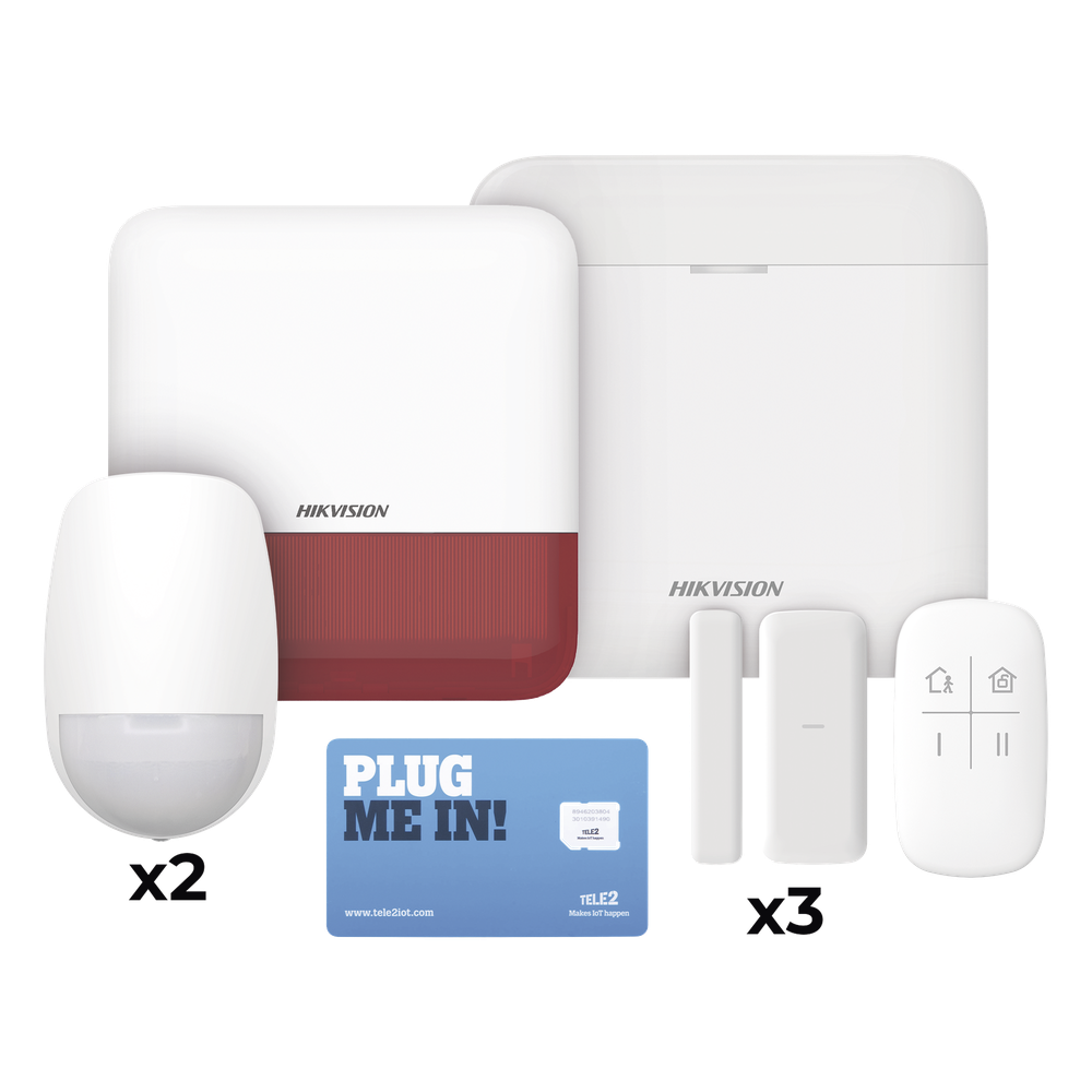 Kit de alarma inalámbrico AX PRO, 4G, Wi-Fi, Ethernet
