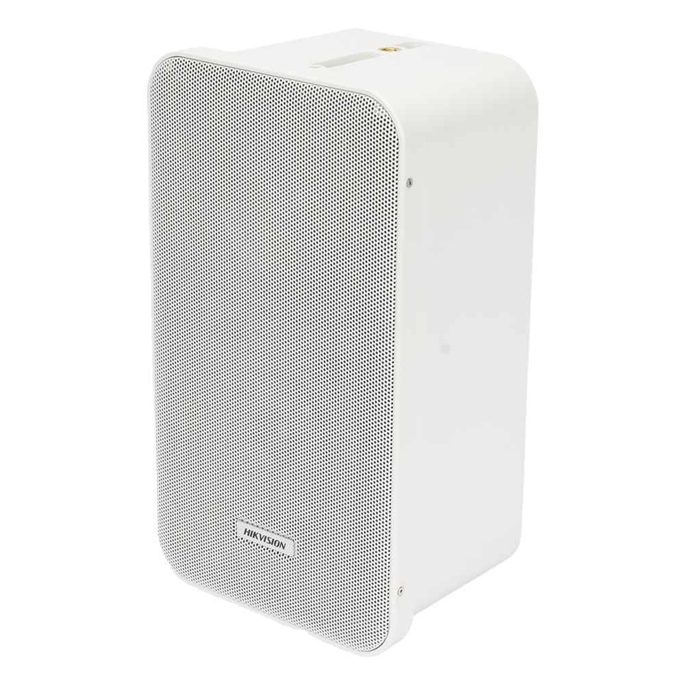 [DS-QAE0420G1-V] Altavoz Tipo Columna | 20 Watts | 100 V | Rejilla de Metal | Color Blanco | montaje en L | Exterior IP66