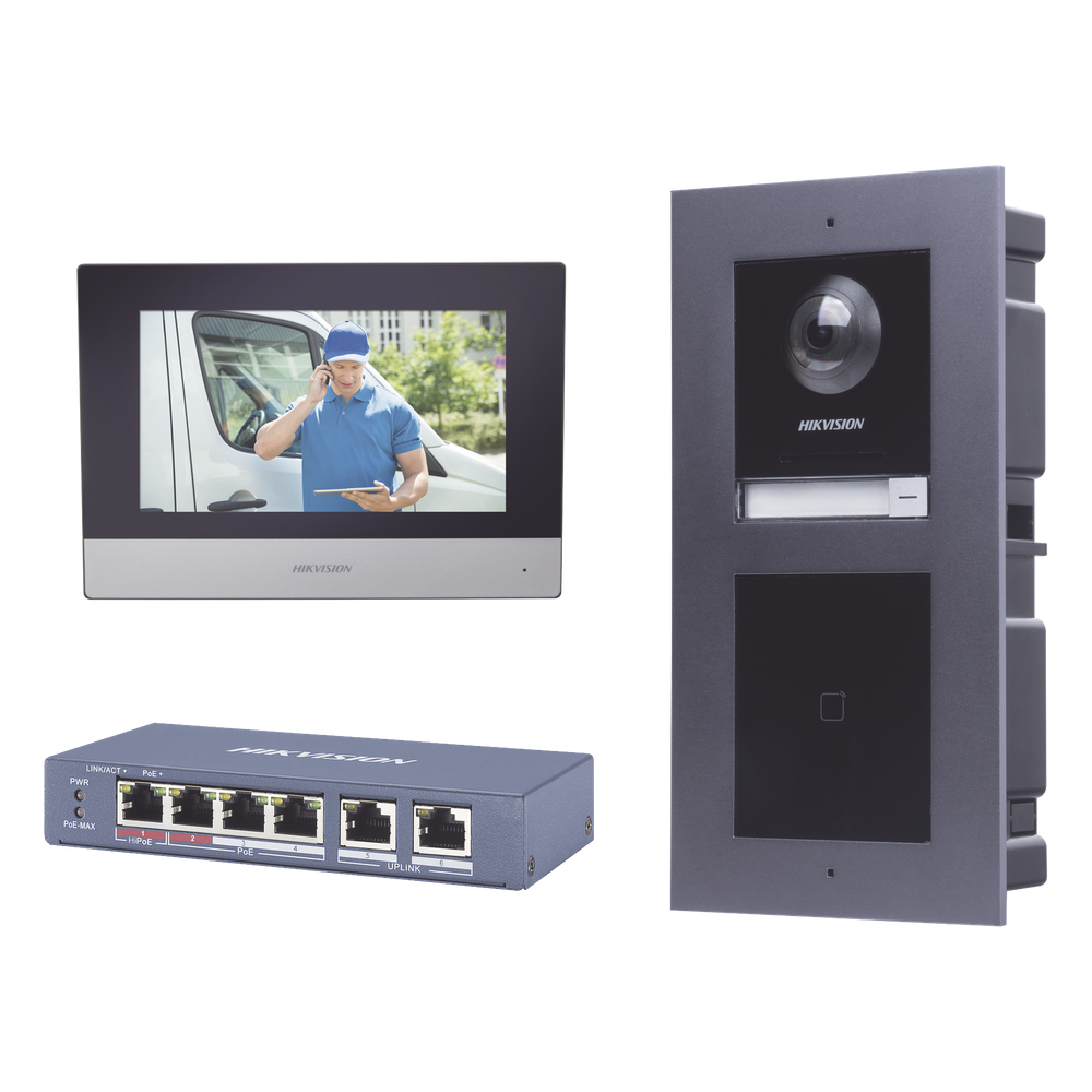[DSKIS601-V2] KIT de Videoportero IP con llamada a App de Smartphone y Lector de Tarjetas EM / 2da Generación (Modular) / montaje para EMPOTRAR incluido