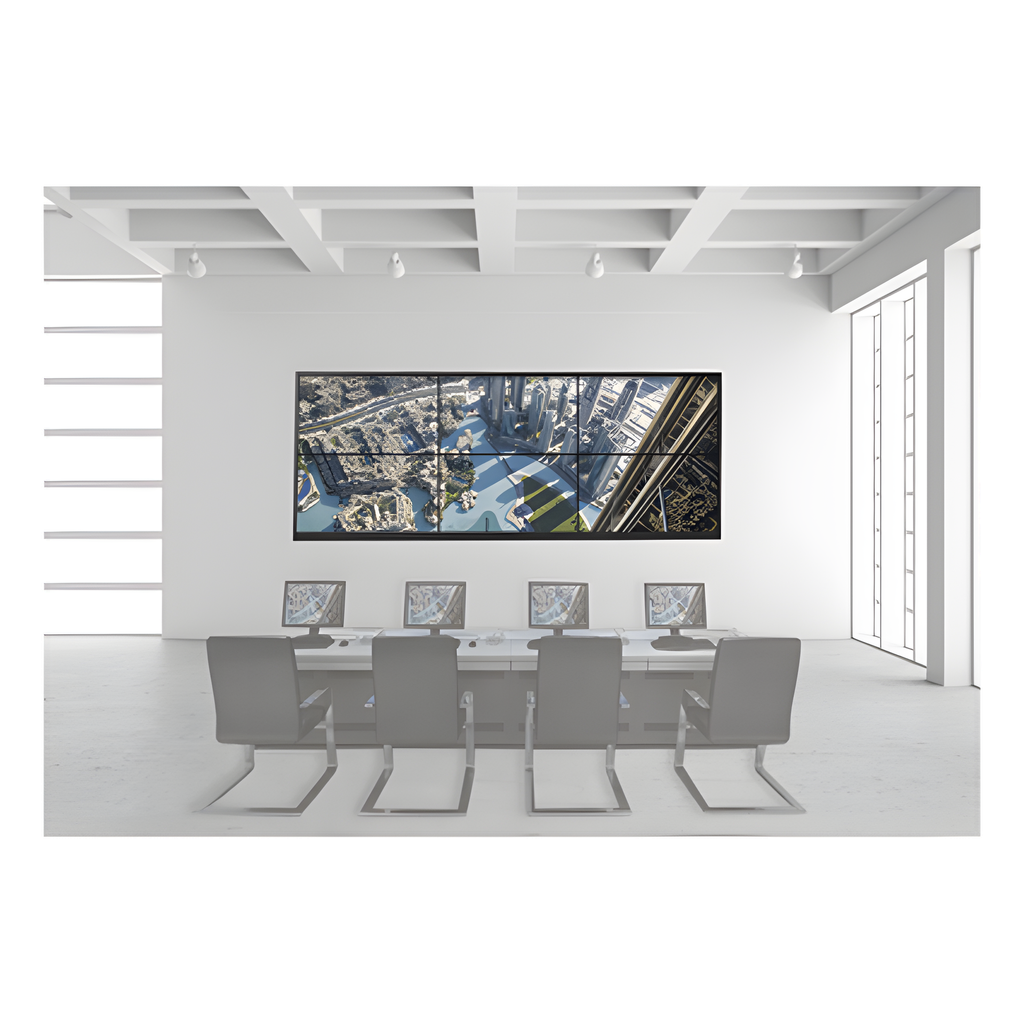 Kit Videowall 3X2 / Incluye 6 Pantallas de 55" / Decoder / Base de Piso / Accesorios de Instalación