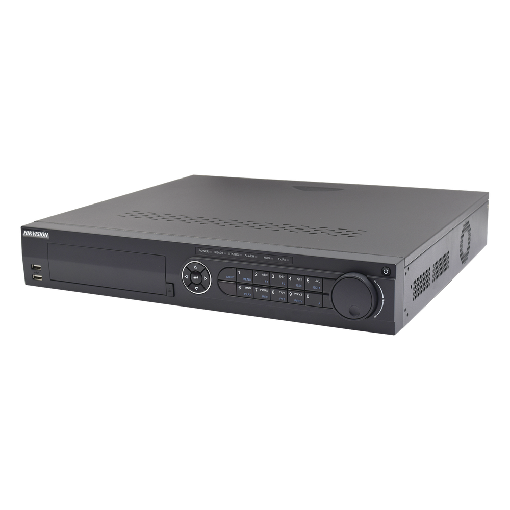 DVR 16 Canales TurboHD + 8 Canales IP / 3K / 5MP / Audio por Coaxitron / Acusense / 4 Bahías de Disco Duro / Videoanalisis / 16 Entradas de Alarma