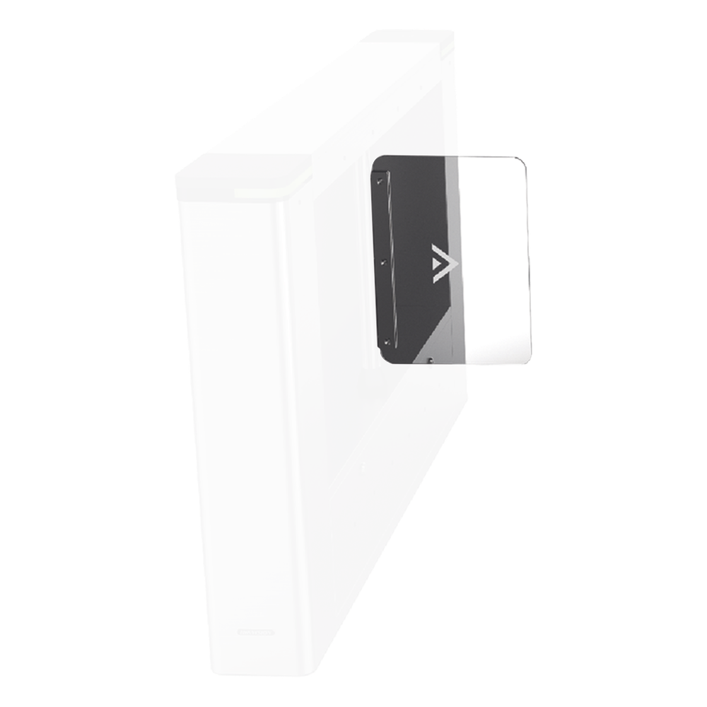 Aleta de Acrílico para formar carriles de 110 cms en torniquetes Hikvision Series DS-K3B501 y DS-K3B601 / Uso en accesos amplios para silla de ruedas