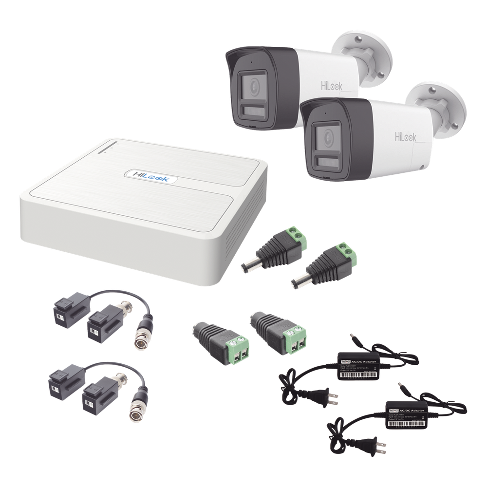 Kit de videovigilancia bala 2 Cámaras, TurboHD, 1080p, audio bidireccional