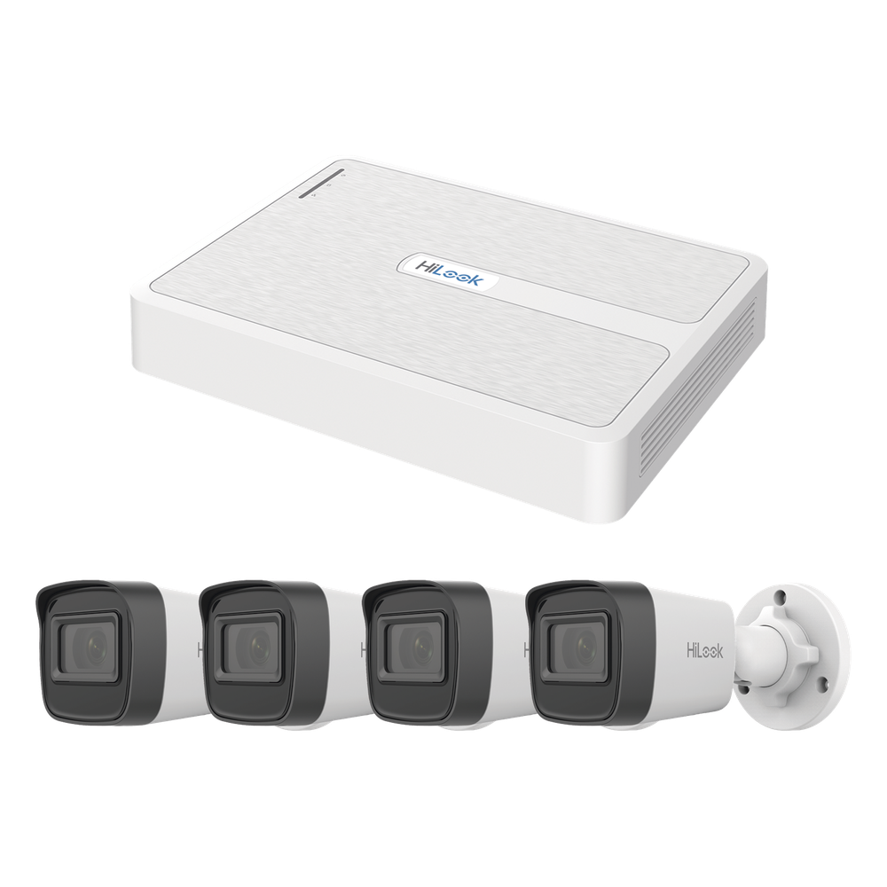Kit de videovigilancia bala 4 Cámaras, IP, 2 MP