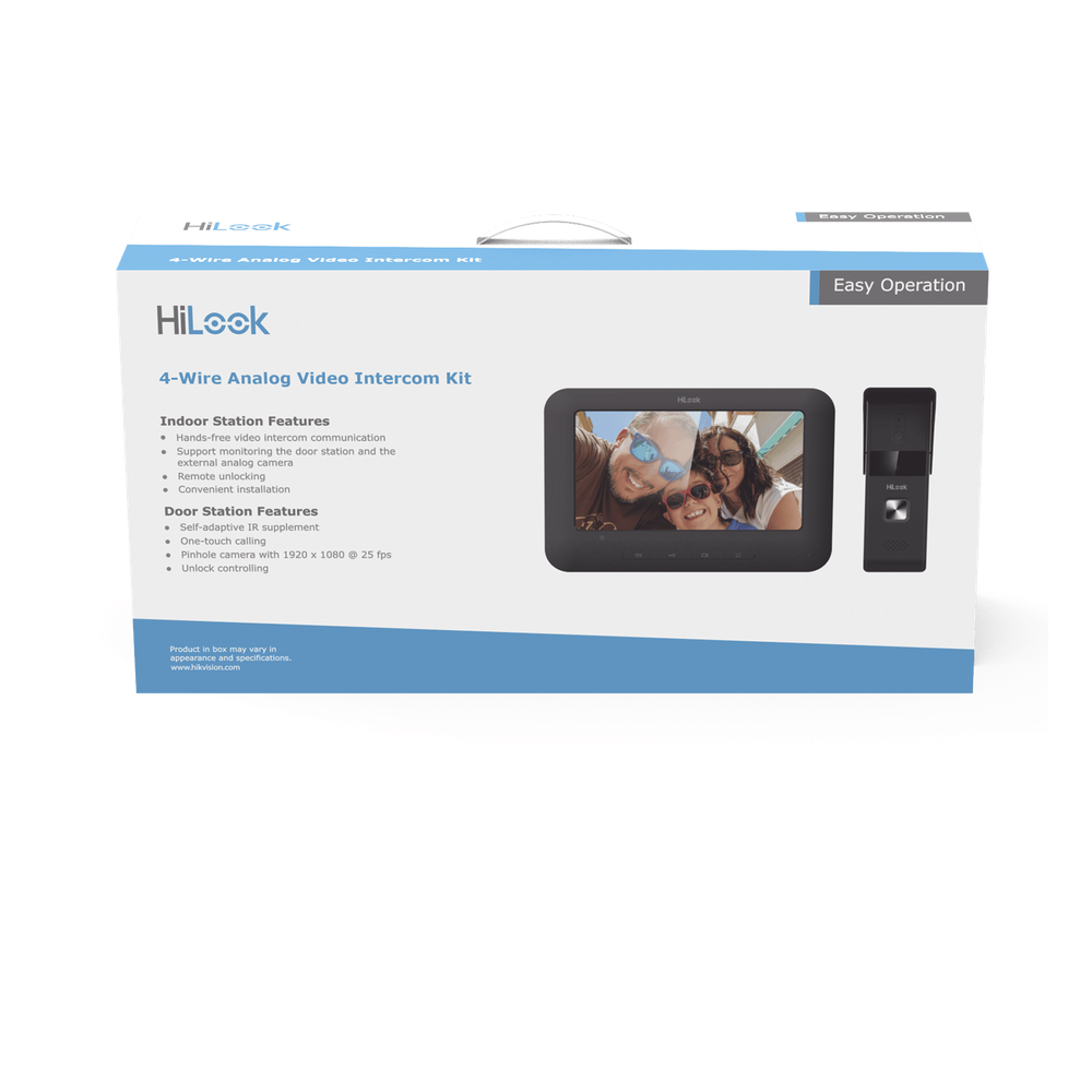 [VI-K13P] Kit de Videoportero Analógico con Pantalla LCD a Color de 7" / Frente de Calle para Exterior IP65 / Salida de Relevador
