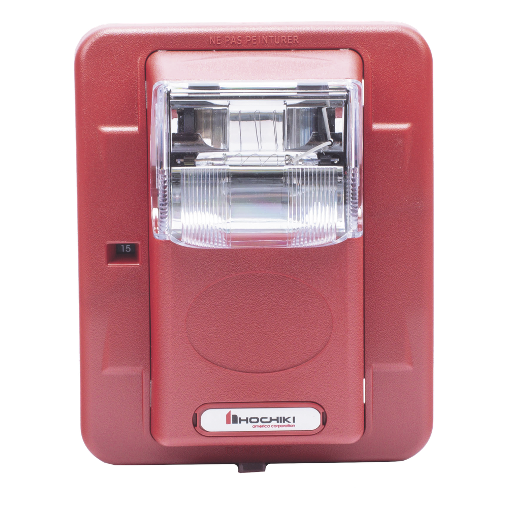 Lámpara Estroboscópica de montaje en pared, 24 Vcc, 15 rojo