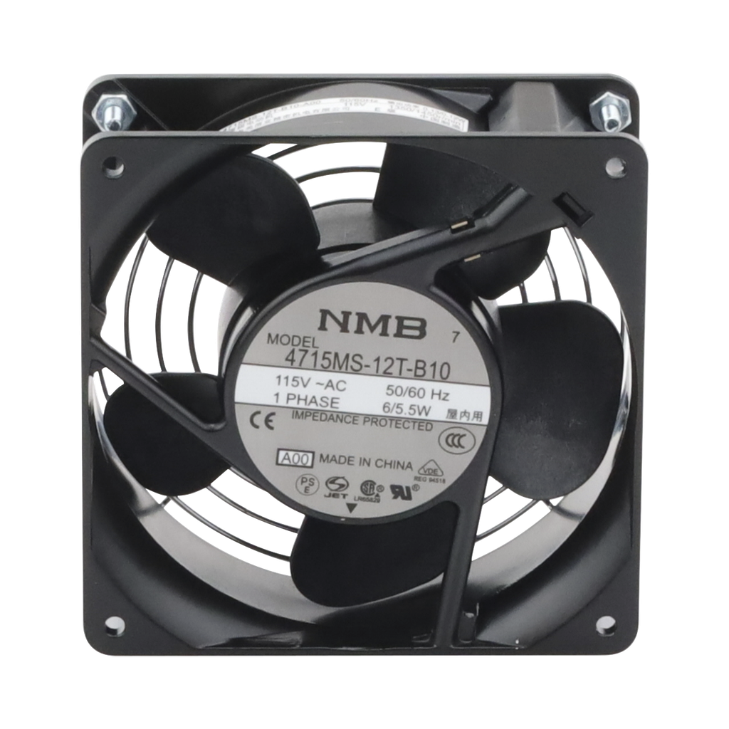 Ventilador Axial Compacto 4", negro