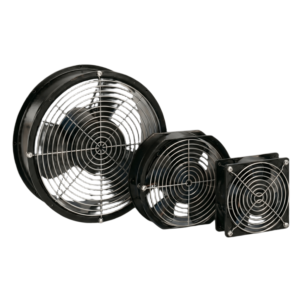 Ventilador Axial Compacto 4", negro