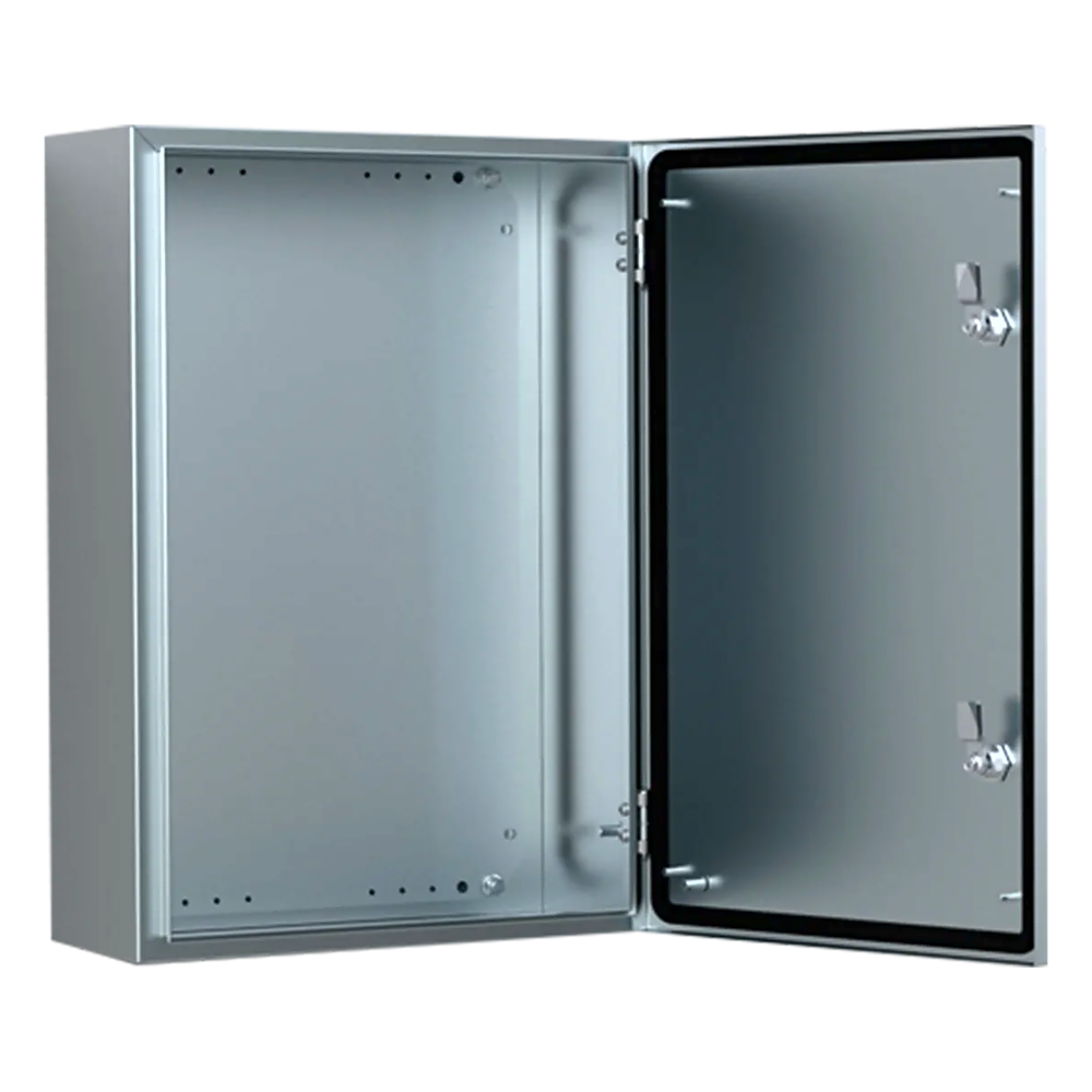 Gabinete 600x400x210 mm, IP66, acero inoxidable
