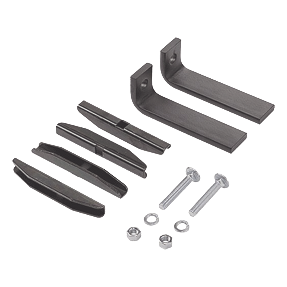 Kit de Accesorios para Fijar a Piso en Vertical a Escalerilla negro