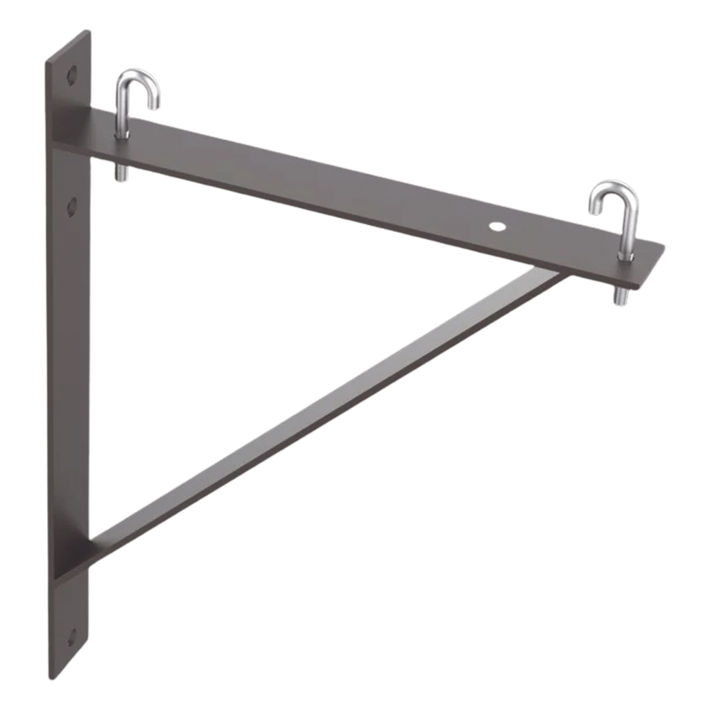Kit de Soporte Triangular a pared 6", negro