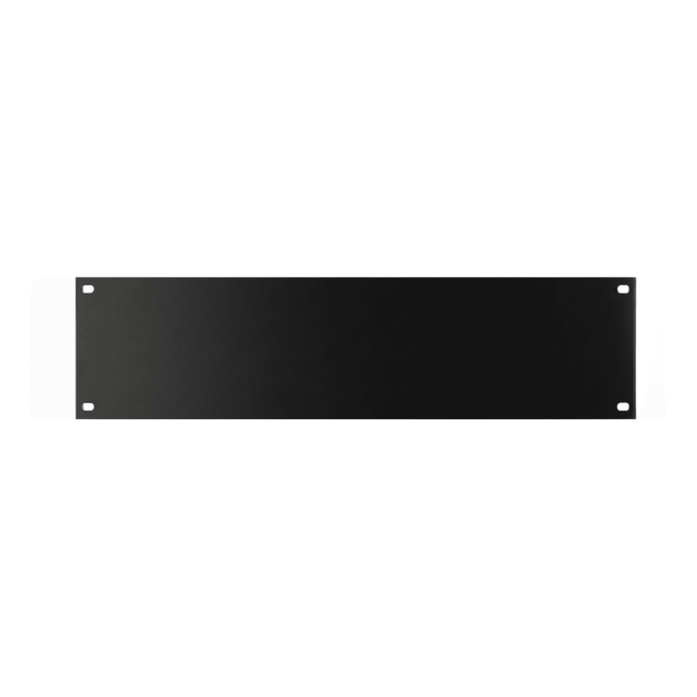 Tapa Ciega para Rack de 19 Pulgadas, 2 UR, acero negro 19"