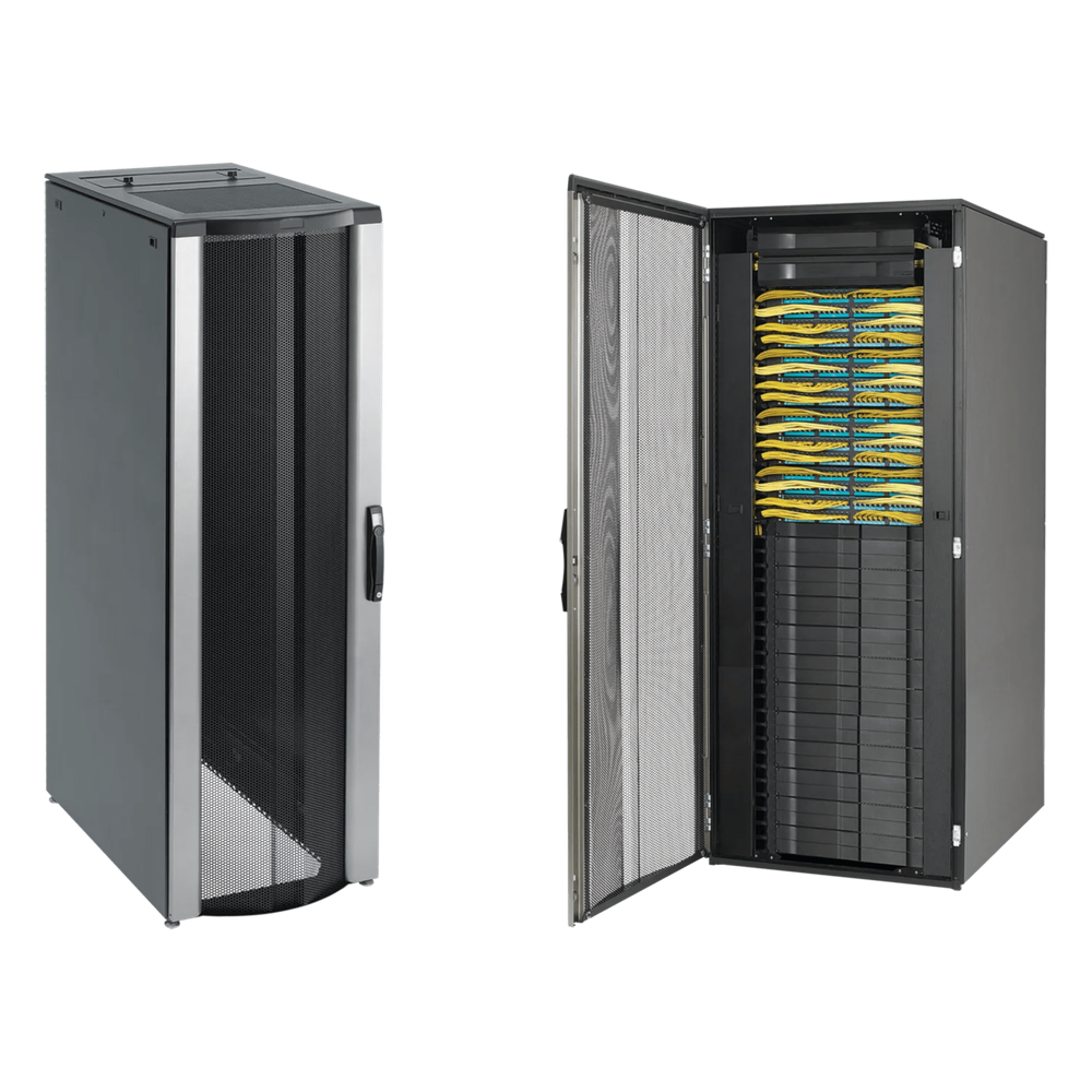 [PNC20812B] Gabinete de rack 42 UR, 2000 x 800 x 1200 mm, negro