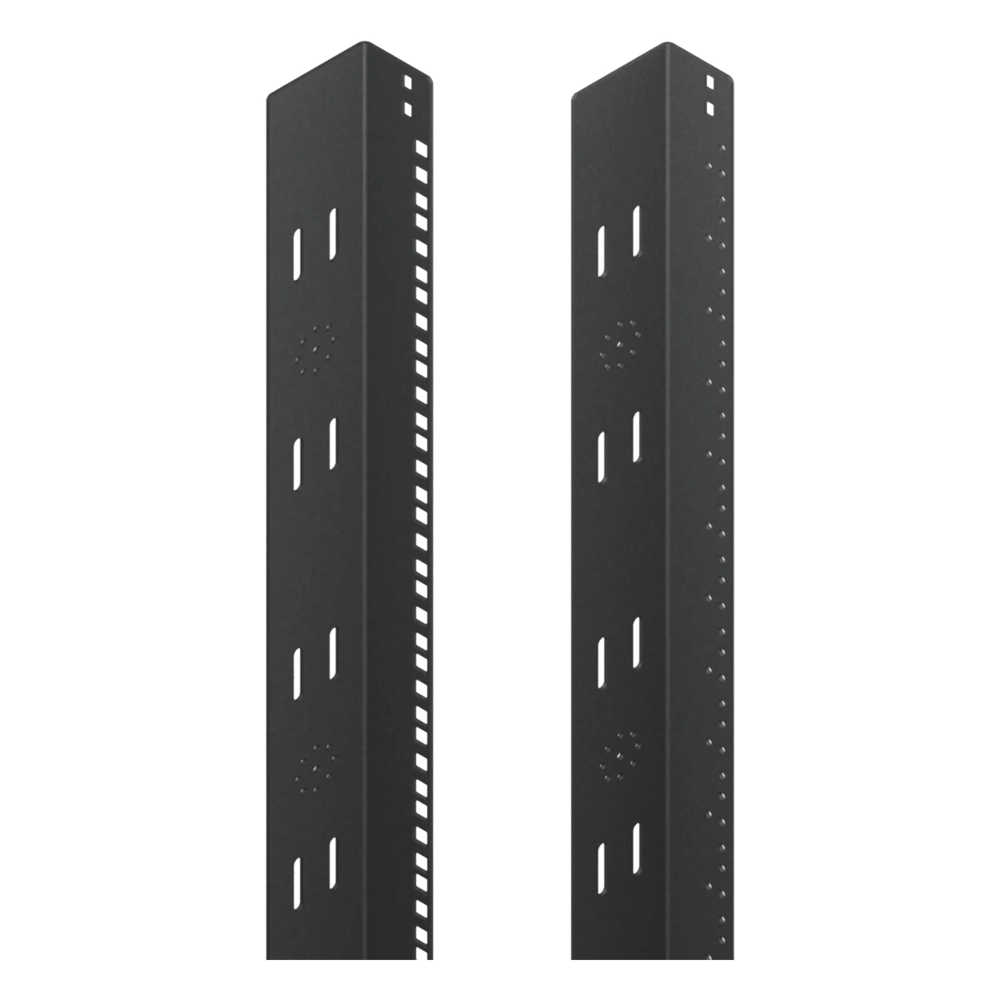 Ángulo con Tuerca Cuadrada de 19 pulgadas para rack ProLine 19", negro