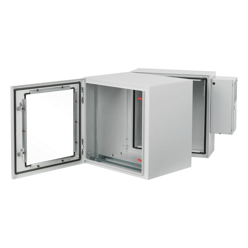 Gabinete de rack 12U, 600x612x710 mm, gris