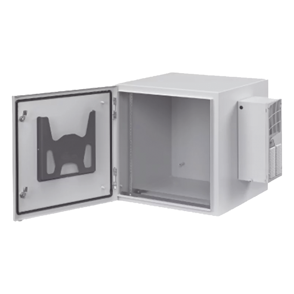 Gabinete 12 UR, 612 x 600 x 614 mm, IP66, gris