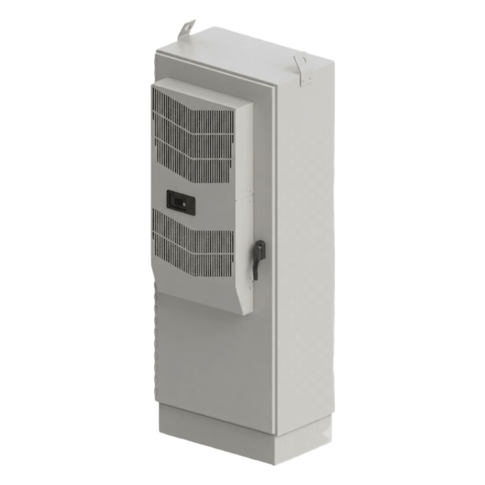 Gabinete para exterior 43 UR, 2134 x 762 x 1118 mm, IP66, gris