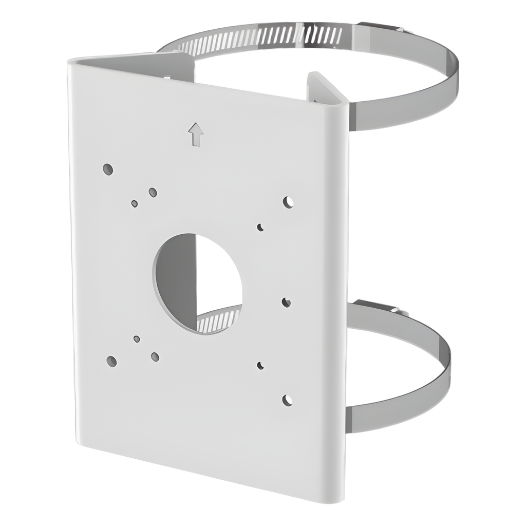 Soporte de Poste / Aluminio y Acero Inoxidable / Carga 4 kg / Poste 65-152 mm / Serie 35 / Interior y Exterior