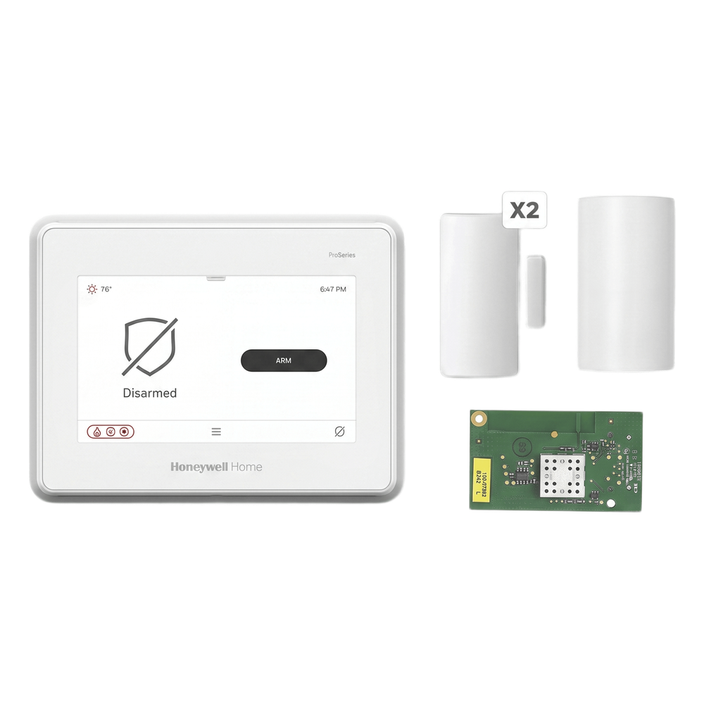 [PROA7FAWPM] Kit de alarma con panel de pantalla táctil de 7 pulgadas, módulo WiFi y Z-Wave, sensor de movimiento PIR y 2 contactos magnéticos para puertas y ventanas