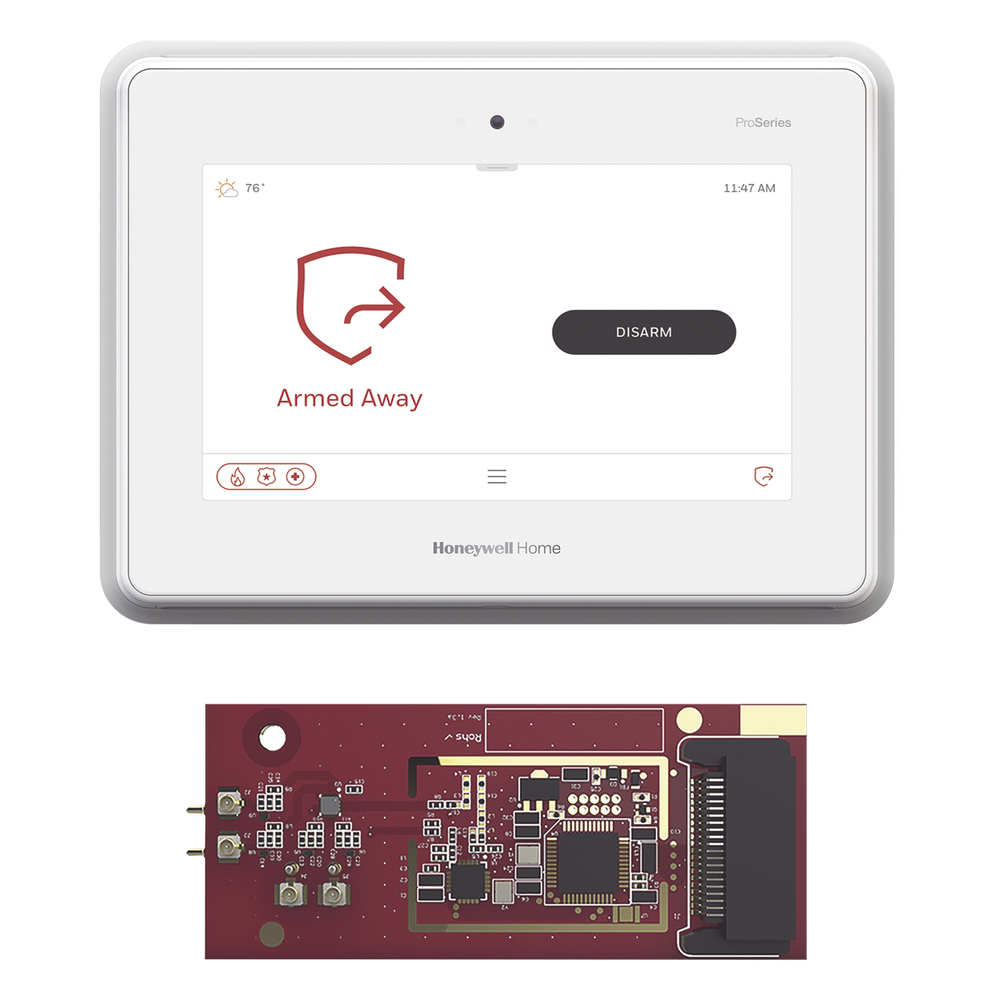 Panel de alarma todo en uno de 7 pulgadas con módulo de toma de control para sensores inalámbricos de otras marcas (5800, 2GIG, DSC, ITI / Qolsys, Bosch)