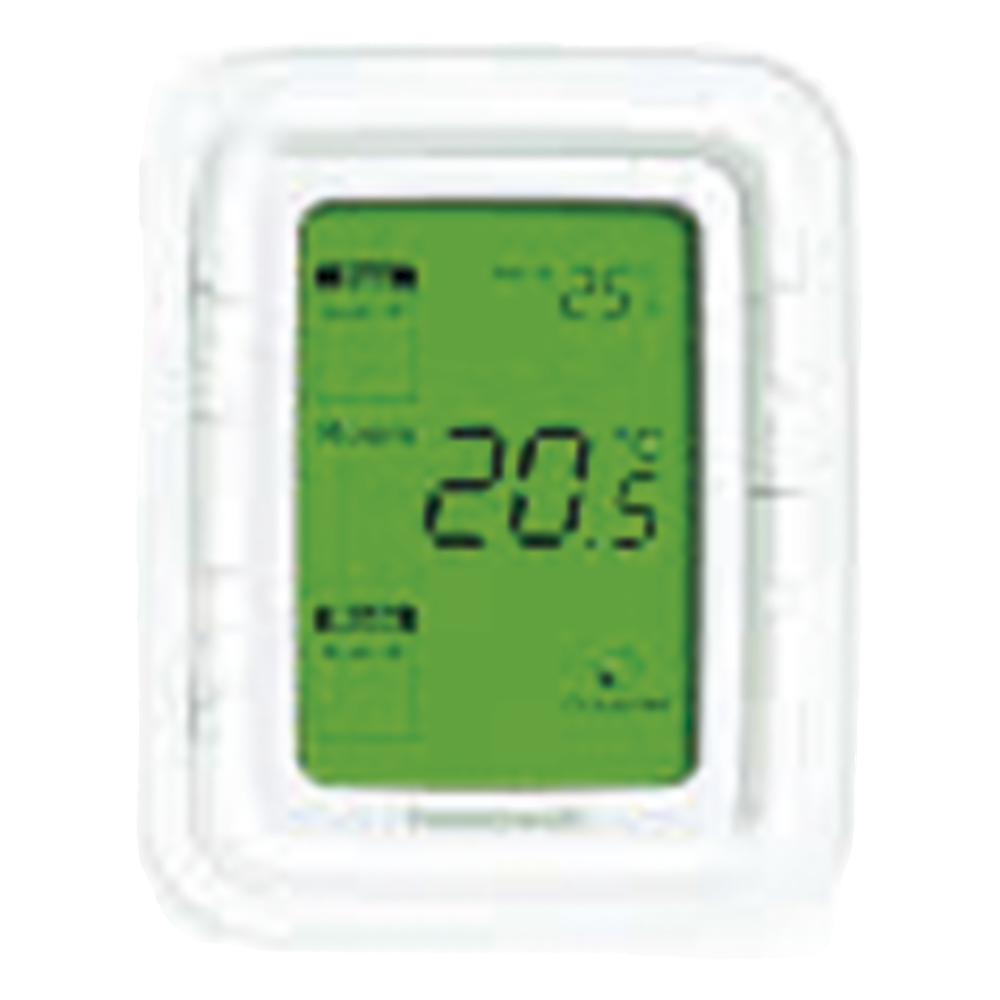 Termostato digital vertical para fan and coil de 2 y 4 tubos verde
