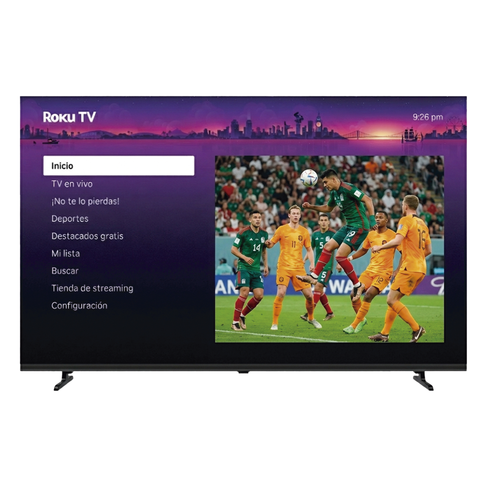 ROKU SmartTV QLED 32 Pulgadas 100x100 mm, 32", 3 puertos