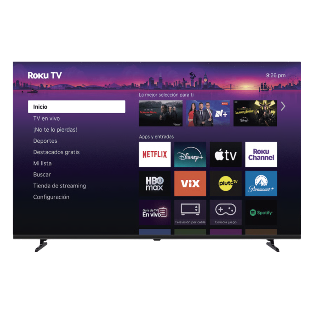 ROKU SmartTV QLED 50 Pulgadas 200x200 mm, 50", 3 puertos