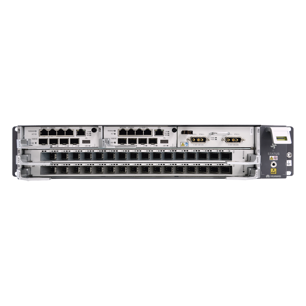 [EA5800-X2] OLT GPON OptiXAccess Carrier Class con 1 tarjeta de 16 puertos GPON, 2 ranuras, 1 Fuente de alimentación AC, 2 UR