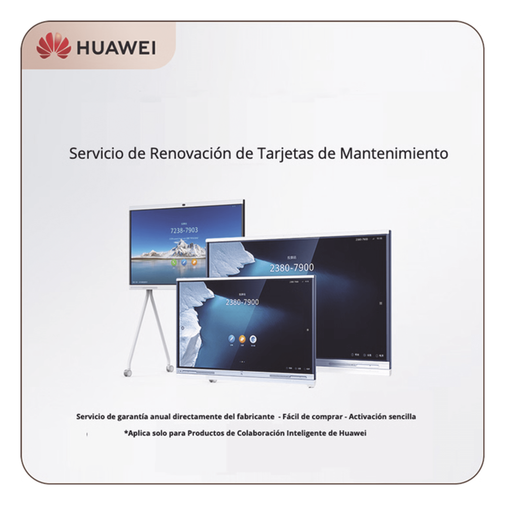 [MC-B2/B365-1Y] Tarjeta de Servicio de Mantenimiento HiCare RFR por un año para IdeaHub IHB2-65PU, IHB3-65SA y IHB2-65PB