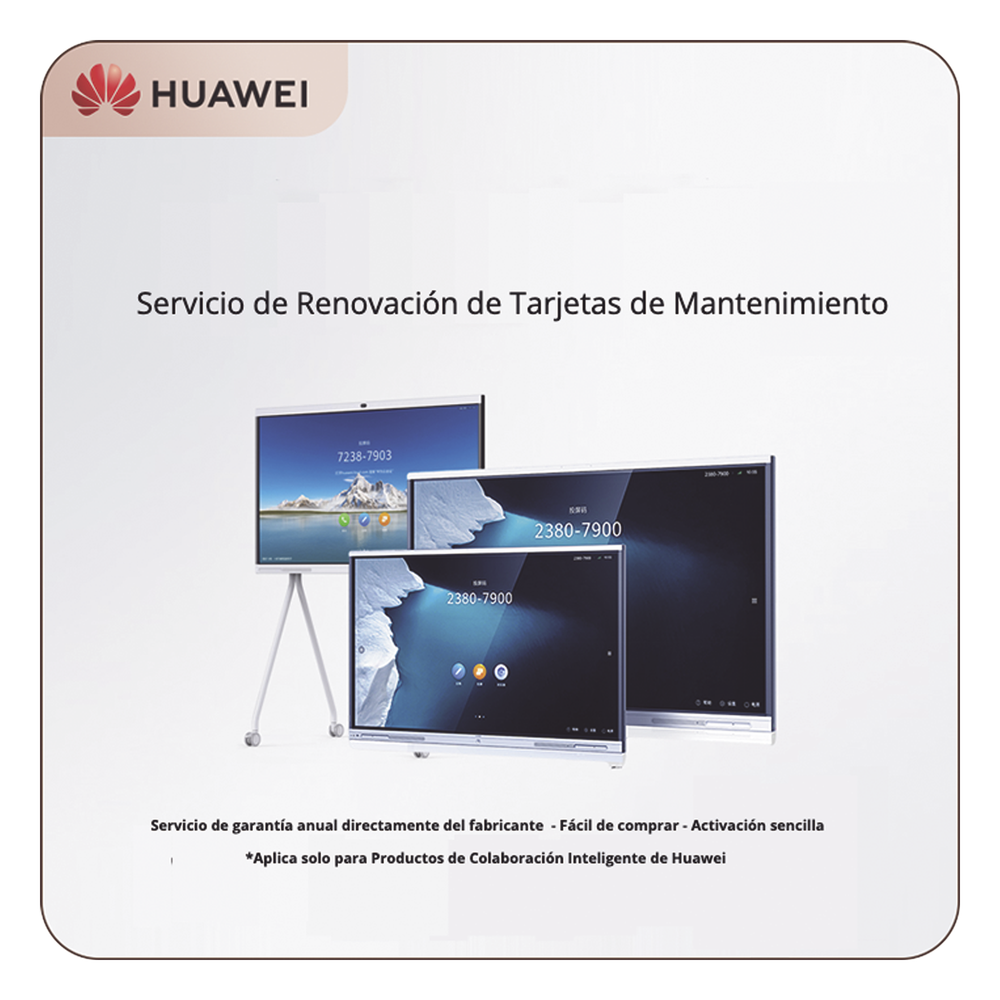 [MCS275/86-1Y] Tarjeta de Servicio de Mantenimiento HiCare RFR por un año para IdeaHub IHS275SA y IHS286SA